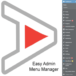 Easy Admin Menu Manager – Hide the dashboard clutter icon
