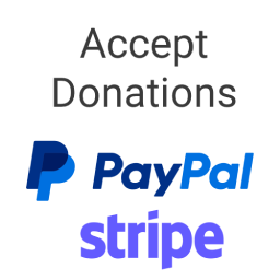Accept Donations with PayPal & Stripe icon