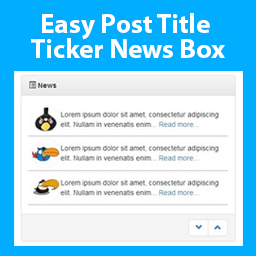 Easy Post Title Ticker News Box icon