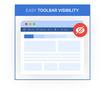 Easy Toolbar Visibility – Hide/Disable Admin Bar, Remove Toolbar Logo, Customize Toolbar, Disable Frontend Toolbar, Move Toolbar to Bottom icon