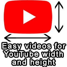 Easy videos for YouTube width and height icon