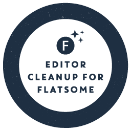 Editor Cleanup For Flatsome: FDP add-on to clean up the Flatsome UX Builder icon