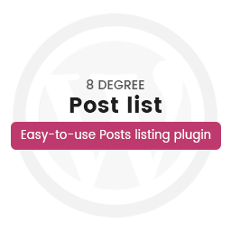 8Degree Posts List Plugin icon