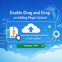 Enable Drag and Drop on Adding Plugin Upload icon
