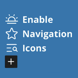 Enable Navigation Icons icon