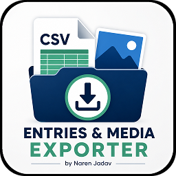 Entries & Media Exporter by Naren Jadav icon