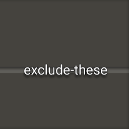 exclude-these icon