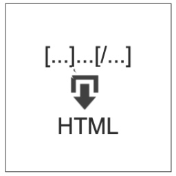Export Without Shortcodes: convert to pure HTML the exported content icon