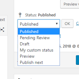 Extended Post Status icon