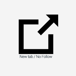 External links new tab – nofollow icon