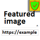 External url as post Featured Image (thumbnail) icon