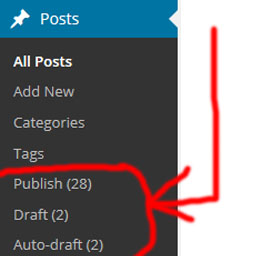 Extra Post Pages Menu icon