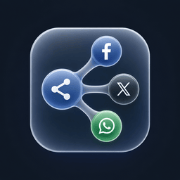 Ezsha – Simple Liquid Glass Share Button icon