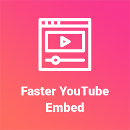Faster YouTube Embed icon