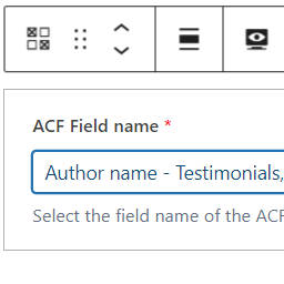 Field block for ACF PRO icon