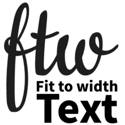 Fit To Width – CSS-only stretchy text icon
