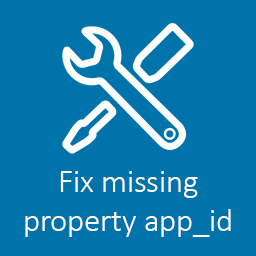 Fix missing property app_id icon
