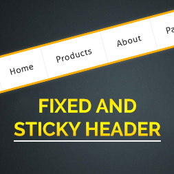 Fixed And Sticky Header icon