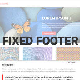 Fixed Footer icon