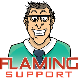 Flaming Password Reset icon
