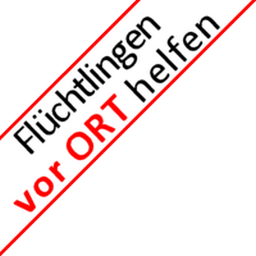 Flüchtlingen helfen icon