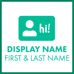 Force First and Last Name as Display Name icon