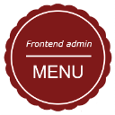 Frontend admin menu icon