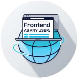 Frontend As Any User | Avoid any issue with Cloudflare full page cache icon