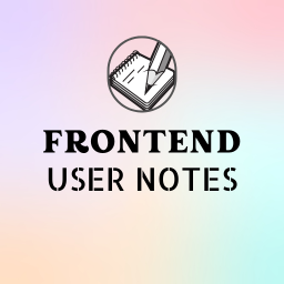 Frontend User Notes icon
