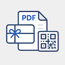 Gift Card PDF and QR icon