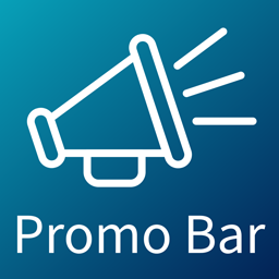 Header Promo – Show Top Bar Message or Call to Action icon