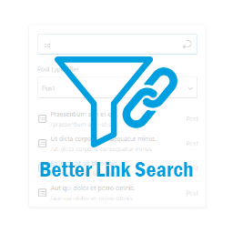 HGW Better internal link search for Block editor icon