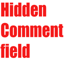 Hidden Comment Field icon