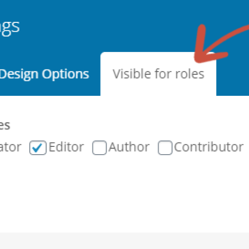 Hide Content by User Role for WPBakery icon