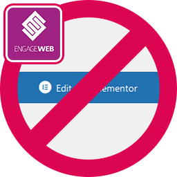 Hide Edit With Elementor icon