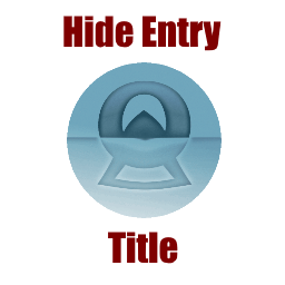 Hide Entry Title icon