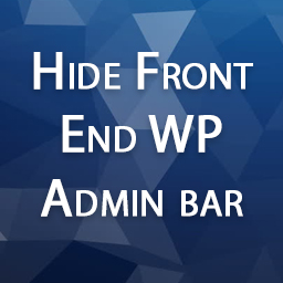 Hide Front End WP Admin Bar icon
