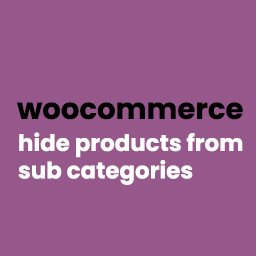 Hide sub categories products icon