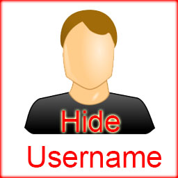 Hide Username Front Side icon