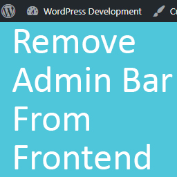 Hide WP Front Admin Bar icon