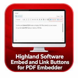 Highland Software Embed and Link Buttons for PDF Embedder icon