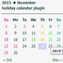 Holiday class post calendar icon