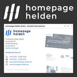 Homepage Helden Contact Info icon
