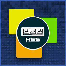 Horizontal Slider with Scroll icon