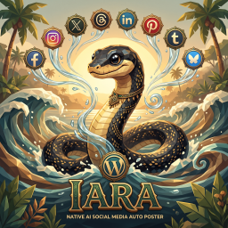 Iara Native AI Social Media Auto Poster – Cross-Platform Sharing, Captions and Image Generation icon