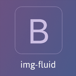 Bootstrap v4 img-fluid icon
