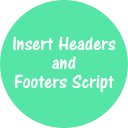 Insert Headers and Footers Code – HT Script icon