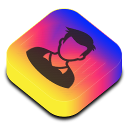 Social Media Profile with Gallery icon