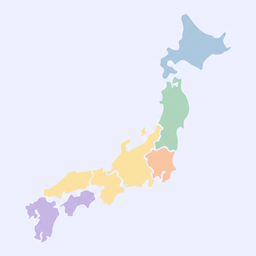 Japan Clickable Map icon