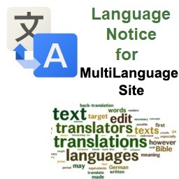Language Notice For Multilanguage Site icon